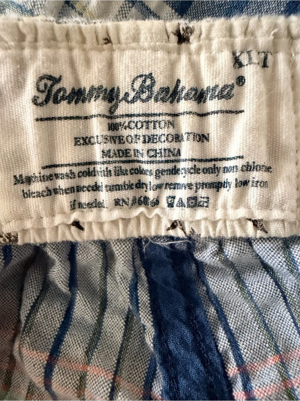 Tommy Bahama Blue, White & Light Blue Plaid Shorts